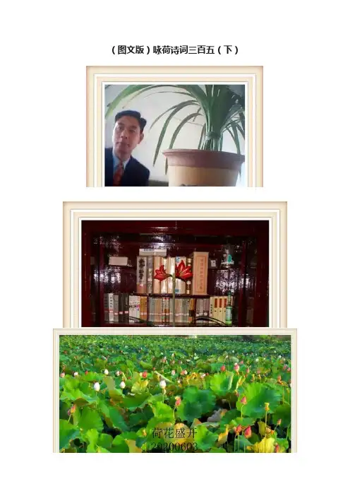（图文版）咏荷诗词三百五（下）