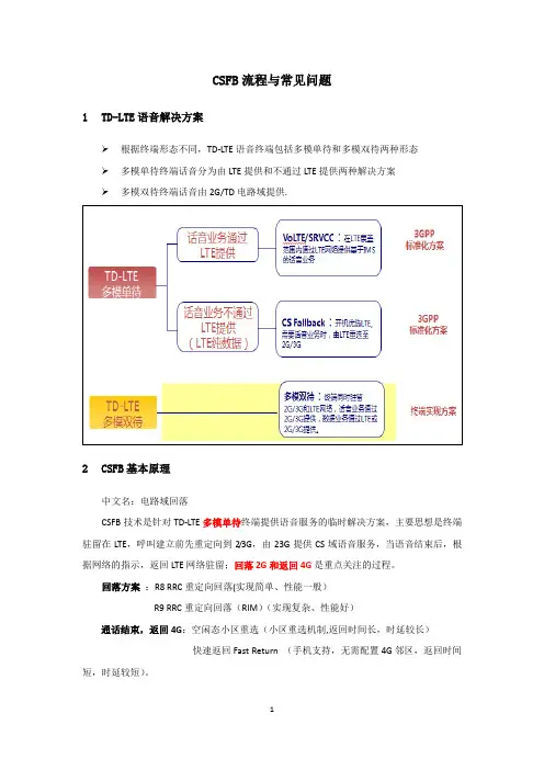 CSFB流程及常见问题.