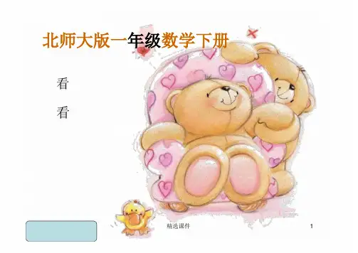 北师大版数学一年级下册《观察物体》