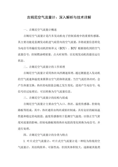 吉姆尼 空气流量