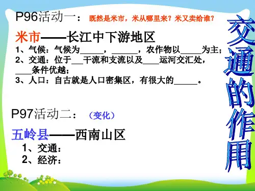 中国的交通-课件
