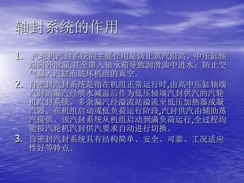 轴封和真空系统