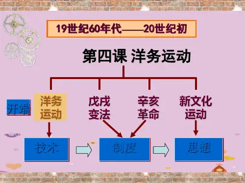 人教部编版八年级上册历史第二单元 第四课 洋务运动 (共26张PPT)优质课件