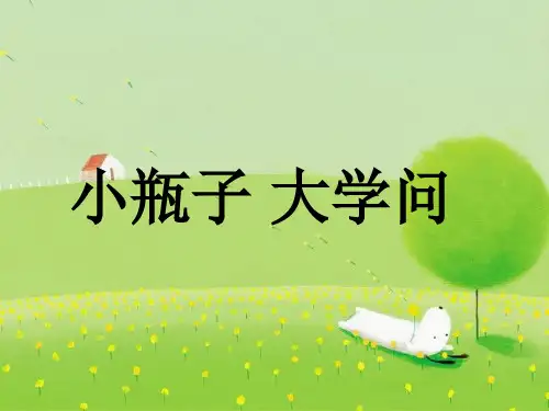 六年级下册科学课件-3.11  小瓶子 大学问丨冀教版  (共18张PPT)