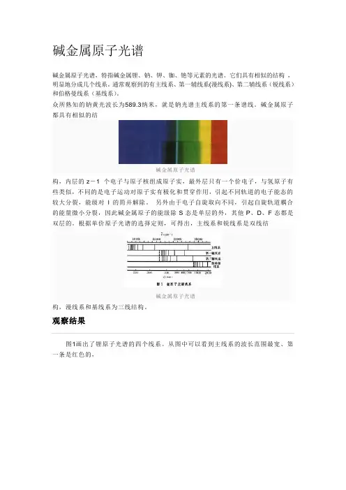 钠金属光谱