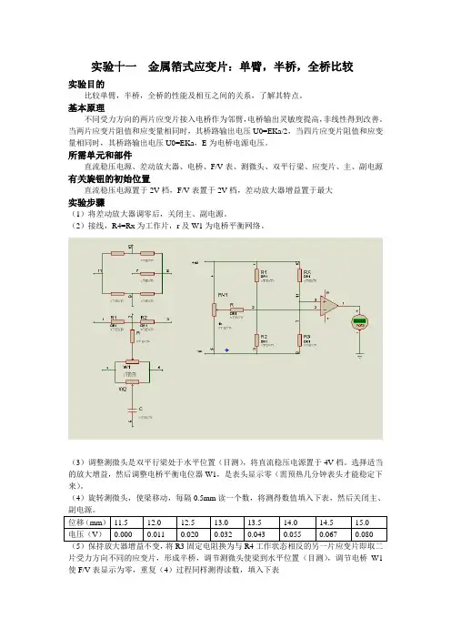 金属箔式应变片