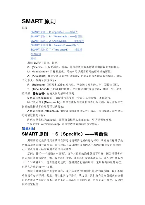 SMART原则(目标制定原则)