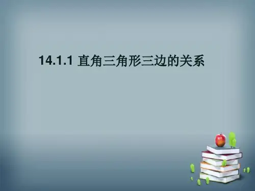 1.1直角三角形三边的关系PPT课件(华师大版)