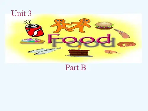 丰县某小学三年级英语下册 Unit 3 Food B课件 闽教版(三起)
