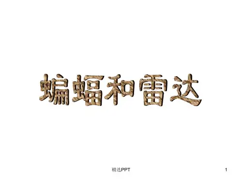 《课件蝙蝠和雷达》PPT课件
