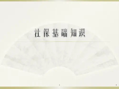 《社保基础知识培训》PPT课件