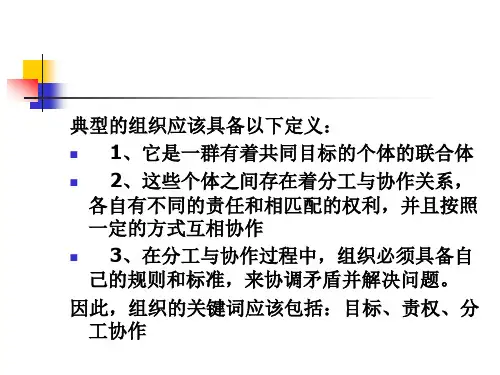 跨国公司的组织结构