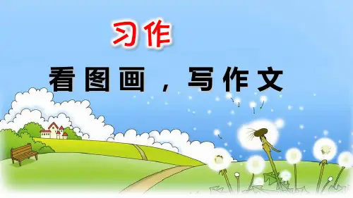 人教部编版三年级语文下册课件：第二单元 习作：看图画,写一写(共8张PPT)