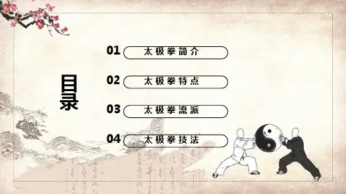 中国太极拳宣传介绍PPT专题演示