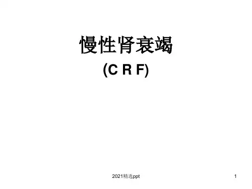 慢性肾衰竭新ppt课件