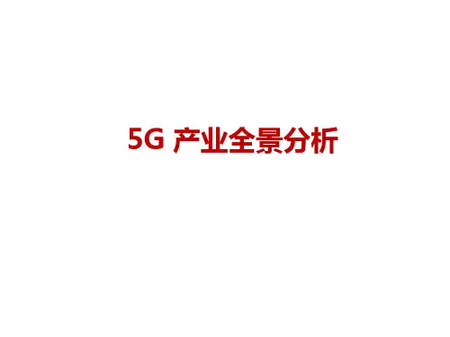 5G产业全景分析
