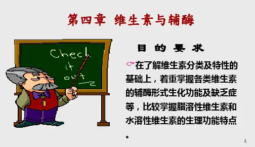 第四章维生素与辅酶