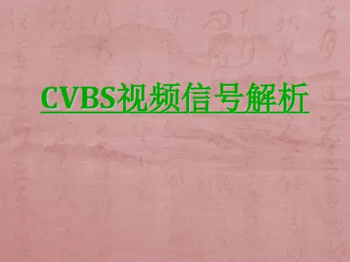 CVBS视频信号解析ppt课件