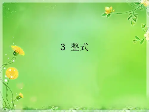 北师大版七年级上册数学整式课件(共18张)