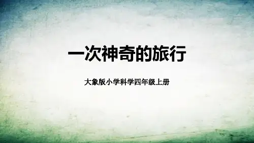 《一次神奇的旅行》科学教学PPT课件(3篇)