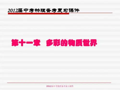 2012质量密度复习