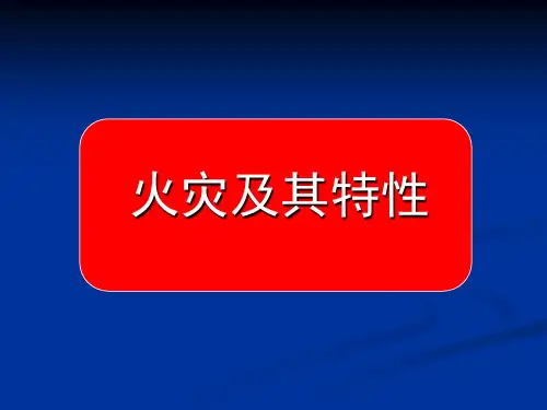火灾及其特性