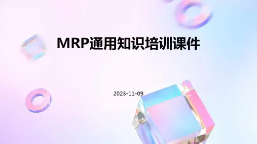 MRP通用知识培训课件