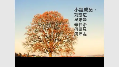 致橡树朗诵PPT课件
