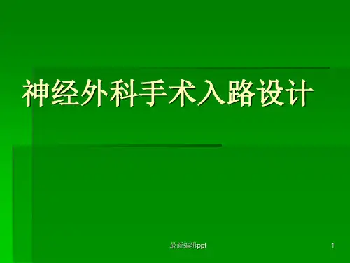 神经外科手术入路ppt课件