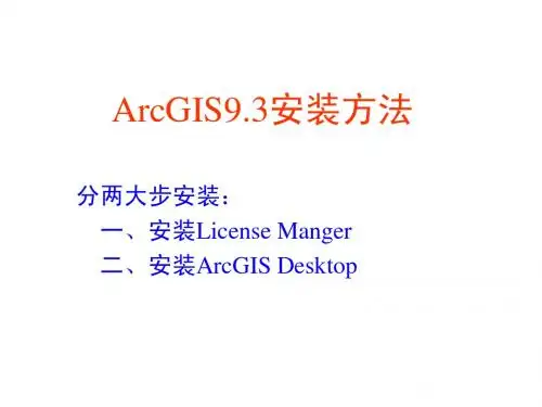 win7系统下的arcgis安装
