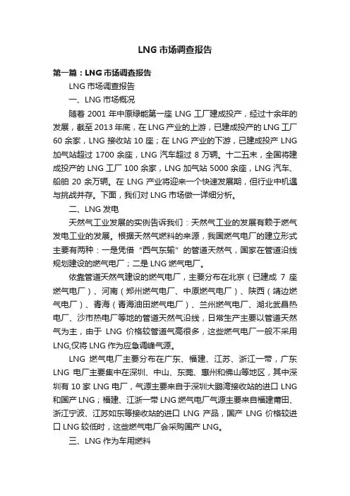 LNG市场调查报告