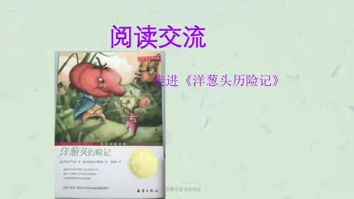 洋葱头历险记读书交流会课件