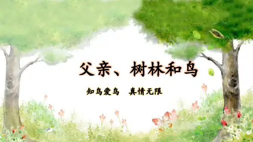 部编版小学三年级语文上册第22课《父亲、树林和鸟》优质课件(共124张PPT)