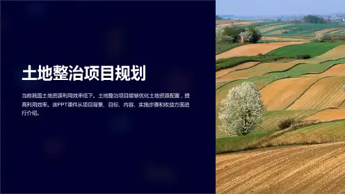 《土地整治项目规划》课件
