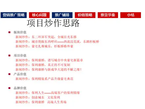 成都保利康桥营销推广案