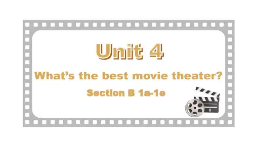 人教版八年级上册英语《Unit 4 Section B 1a-1e 》教学课件