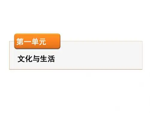 最新文化生活复习课件第一课文化与社会45张(共45张PPT) (1)