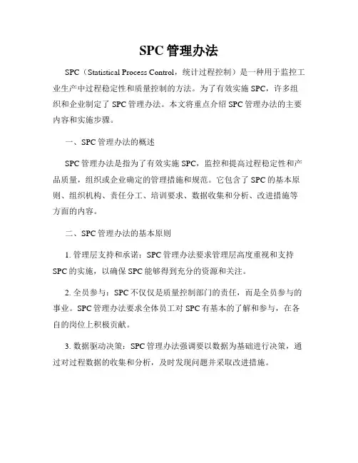 SPC管理办法