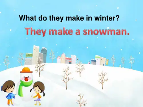 新冀教版六年级英语上册《Lesson 15 Winter Fun》精品课件.ppt