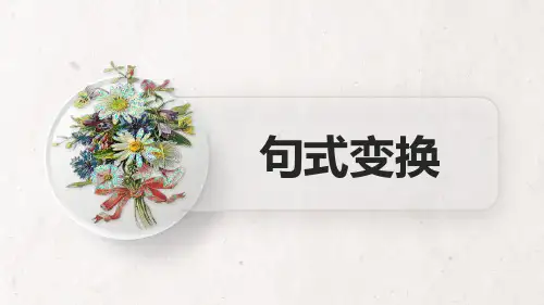 小升初复习：句式变换(课件)统编版语文六年级下册