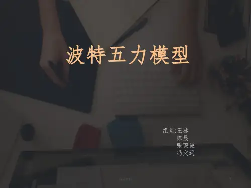 波特五力模型分析及案例分析ppt课件
