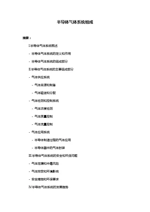 半导体气体系统组成