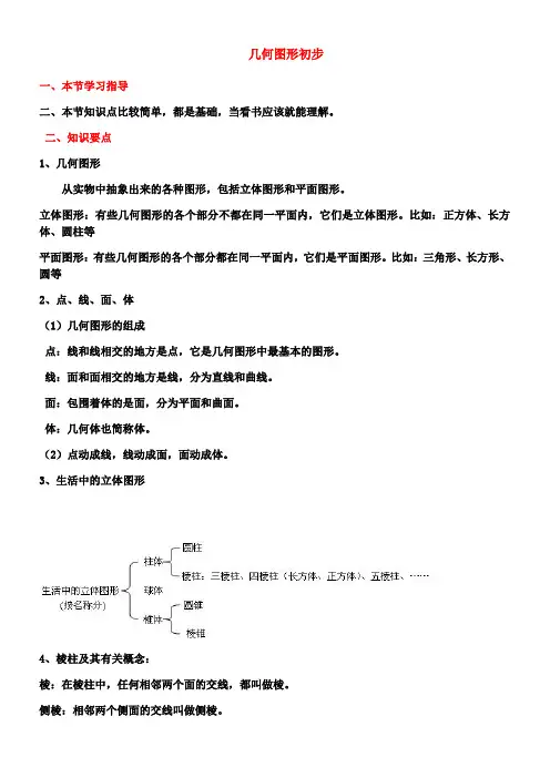 七年级上册数学《几何图形初步》知识点整理
