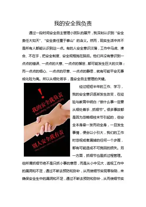 安全三责我的安全我负责