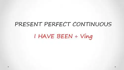 美英国小学教材资料 present-perfect-continuous