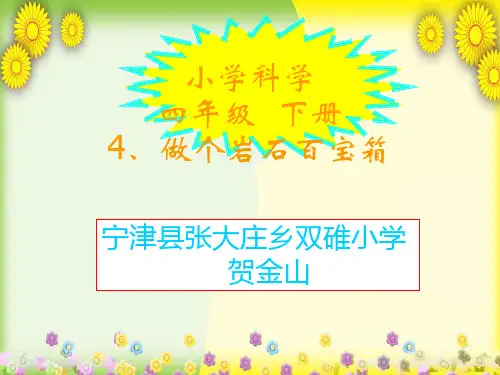 (青岛版)小学科学三下《 做个岩石百宝箱》PPT课件(同课异构) (2)