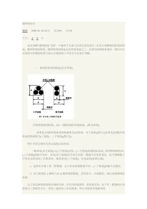 缝纫线知识
