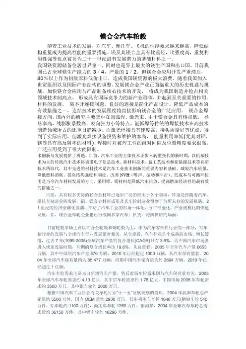 镁合金汽车轮毂