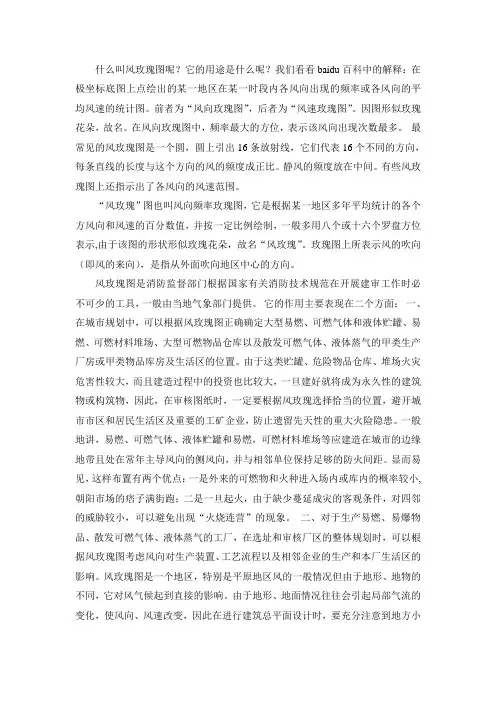 风玫瑰图定义、用途与使用识图方法