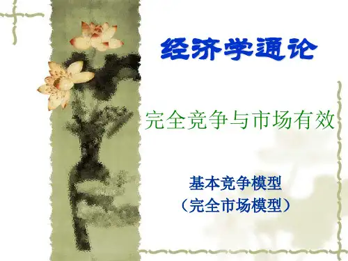 完全竞争与市场有效(ppt 44页)